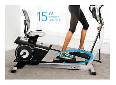 Elliptical stride 2025 length by height